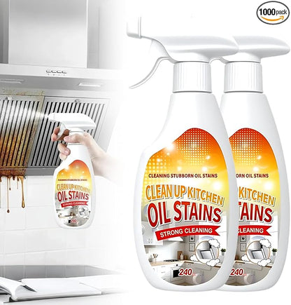 Heavy Duty Degreaser, 2025 Upgrade Kitchen Cleaner, Multipurpose Oil Stain Remover, Strong Grill Cleaner for Restaurant, Cleaning Spray for Home Chefs (2)