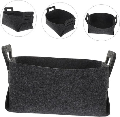 GLEAVI Foldable Laundry Basket for Nursery and Bedroom Polyester Clothes Hamper with Space Saving Design Multipurpose Storage Bin for Bathroom and Dirty Clothes Organizer Dark Gray