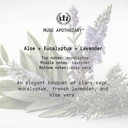 Muse Apothecary Flush Ritual - Aromatic & Refreshing Toilet Spray, Use Before You Go, 2 oz, Infused with Natural Essential Oils - Aloe + Eucalyptus + Lavender, Pack of 3