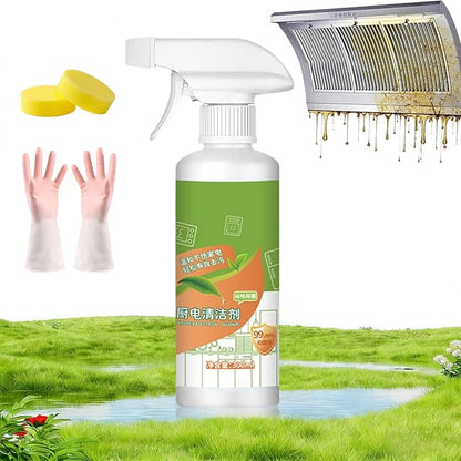 Electrolyzed Ion Kitchen Cleaner Spray, Multi-purpose Cleanse Kitchen Appliance Cleaner, 300ml Kitchen Grime Remover for Hold, Oven, Stove, Range Hood, Easy Cleaning Household Items (1PC, 300ML)
