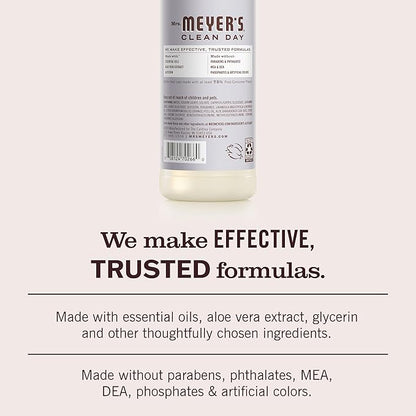 MRS. MEYER'S CLEAN DAY Liquid Dish Soap, Cruelty Free Formula, Lavender Scent, 16 oz