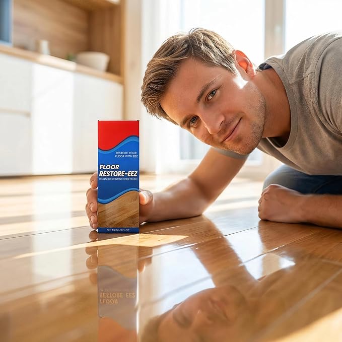 floor restore eez for wood floors & floor restore, High Solid Floor Shine Restoring Cleaner, Protective Coating Helps Conceal Small Scratches, Quick-Dry Floor Polish for Hardwood