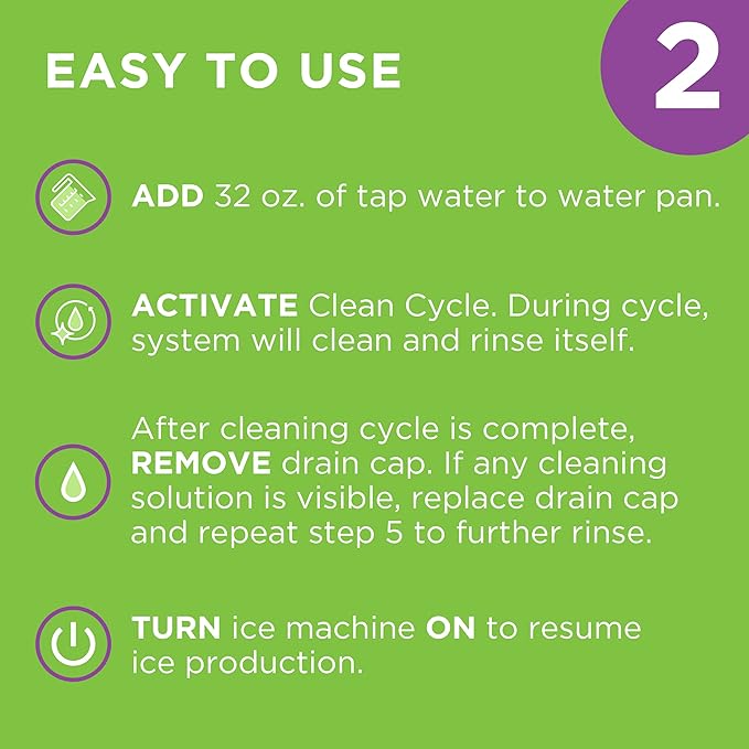 Affresh Ice Machine Cleaner, Helps Remove Hard Water and Mineral Buildup for Great-Tasting Ice