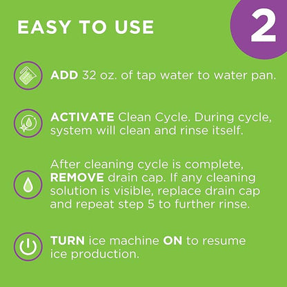 Affresh Ice Machine Cleaner, Helps Remove Hard Water and Mineral Buildup for Great-Tasting Ice