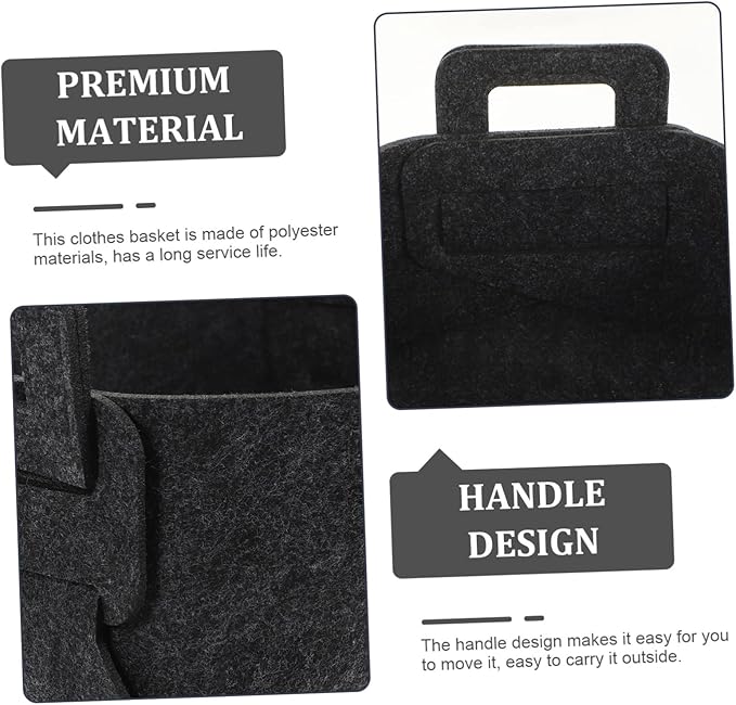 Cabilock Foldable Laundry Hamper Capacity Organizer with Handles for Clothes Blankets Collapsible Basket for Home Dorm