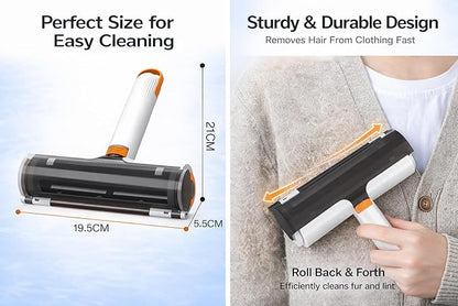 Pet Hair Remover for Furniture, Reusable Lint Roller for Pet Hair, Self Cleaning Pet Hair Remover for Couch, Carpet, Rugs, Car Seats & Bedding, Cat and Dog Hair Remover Tool