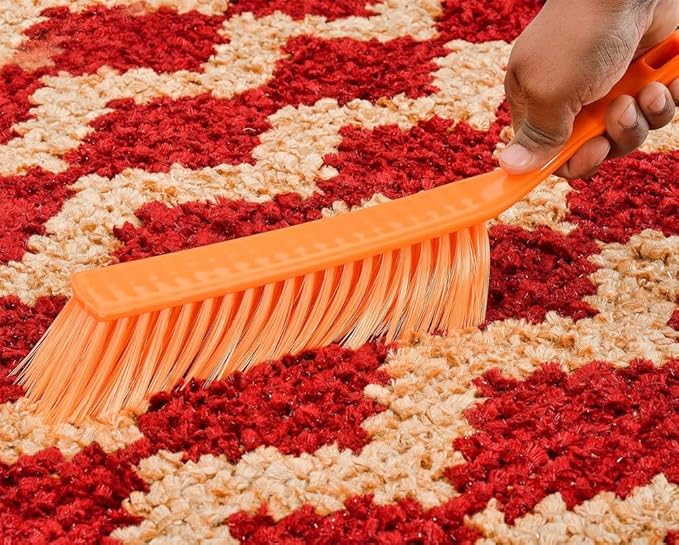 Long Bristle Dust Cleaning Brush | Ideal for Carpet Cleaning, Car Seat, Bed, Sofa, Curtains, Mats and Household Upholstery Cleaning