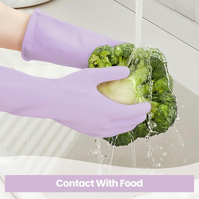Cleaning Gloves for Dishwashing, 4/5 Pairs Reusable Kitchen Gloves for Wash, Household Cleaning Glove for Dishes Pet