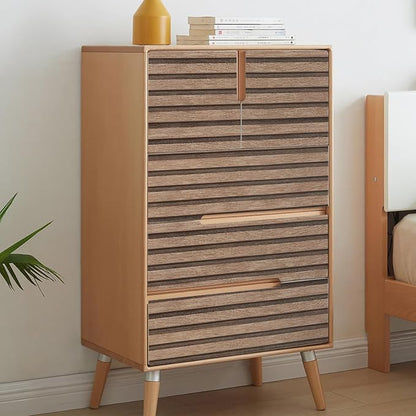 Yun-aeon Natural Wood Peel and Stick Wallpaper Wood Slats - 17.3"x 1200" Light Tan Self-Adhesive Waterproof Vinyl Removable Wall Paper for Wall Decor Bedroom