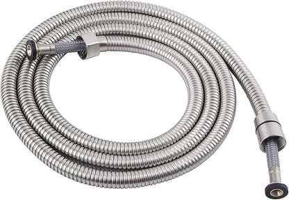 Handheld Shower Hose 79", Angle Simple Stainless Steel Flexible Shower Sprayer Hose, Replacement Shower Hose 1/2" IPS, Shower Extension Hose, Brushed Nickel