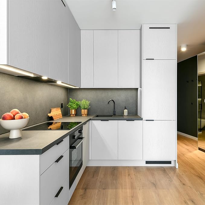 WADILE Peel and Stick Wood Grain Wallpaper 15.7"x78.7" Waterproof Self Adhesive Contact Paper for Kitchen Backsplash Countertops Furniture Cabinets Walls – Removable Vinyl with Free Knife & Squeegee