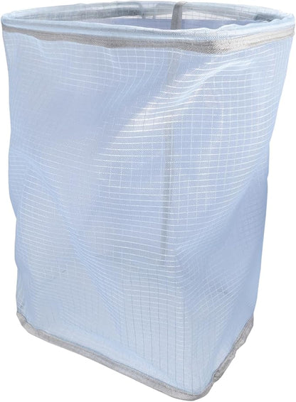 Vaguelly Folding Wall-Mounted Clothes Basket Breathable Bathroom Laundry Hamper Space-Saving Storage Organizer for Dirty Clothes