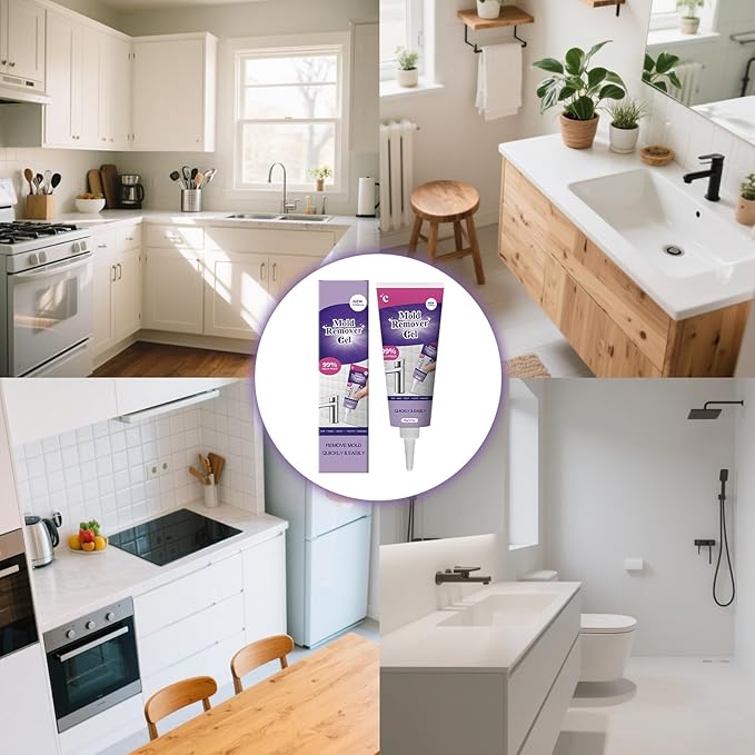 Stain Cleaning Gel - Bathroom & Shower Surface Cleaner for Grout, Tile, Sealed Wood — Powerful & Fast Acting (3PCS)