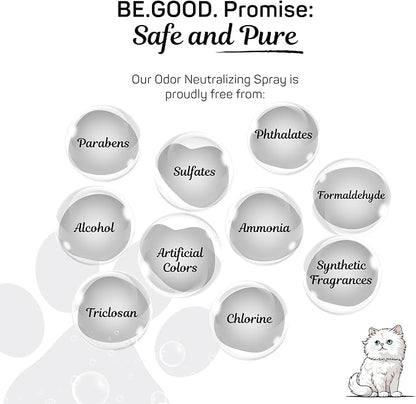 Pet Odor Eliminator Spray for Dog & Cat Urine – Powerful Odor Remover for Carpet, Couch, Upholstery & Car – Natural Non-Toxic, Long Lasting Fresh Scent – 16oz (Citrus Agave)