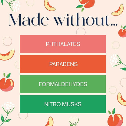 Glade PlugIns Refills Air Freshener, Juicy Peach & Elderflower, Scented and Essential Oils for Home and Bathroom, 0.67 Fl Oz, 5 Count