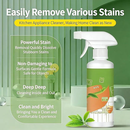 Electrolyzed Ion Kitchen Cleaner Spray, Cleanse Kitchens Appliance Cleaner, Fast-Acting Degreaser, Multi-purpose Household and Kitchen Cleaning Spray for Kitchen Appliances Oven, Stove (1)