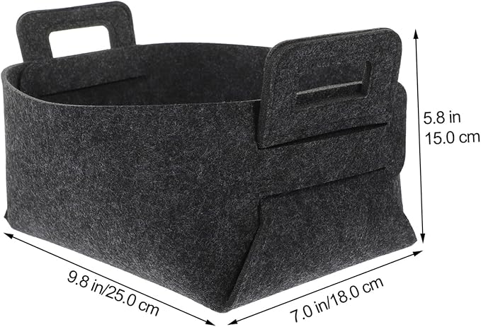 VICASKY Foldable Laundry Basket Organizer with Handles Capacity Polyester Hamper for Clothes and Blankets and Portable Storage Bin for Nursery and Home Deep Gray