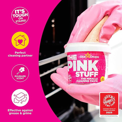 Stardrops - The Pink Stuff - The Miracle Cleaning Paste and Multi-Purpose Spray 2-pack Bundle (1 Cleaning Paste, 1 Multi-Purpose Spray)