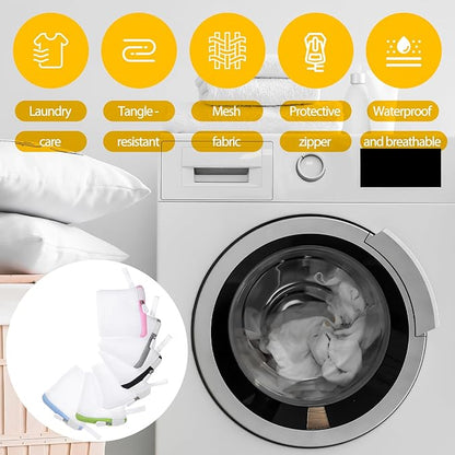 6 Pcs Small Mesh Laundry Bag Lingerie Bags for Washing Delicates for Delicates Washing Machine Underwear Washings Bag Small Foldable Wash Bags for Home Travel White 3.9 x 4.3 Inch