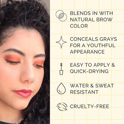 Elizabeth Mott Queen of the Fill Eyebrow Gel – Tinted Brow Filler, Volumizer & Setter, Natural-Looking Fuller Brows – Covers Gray Hairs, Water-Resistant, Long-Lasting – Cruelty-Free, Blonde Shade, 4g