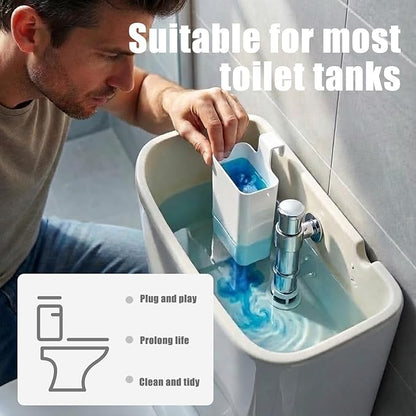 2Pcs Toilet Tank Cleaning Tablet Holder, Toilet Cleaner Tablets Buffer Box Hanging Holder Preventing Dissolved Residue From Polluting Water Tank Caddy Bowl Tablets