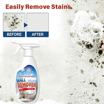 Highly Effective Removal Spray, 8.4 Fl.Oz Wall Cleaner Spray, Dust and Stain Remover Multi-Surface Cleaning Solution for Bathrooms Kitchens Wood Tile(1Pcs)