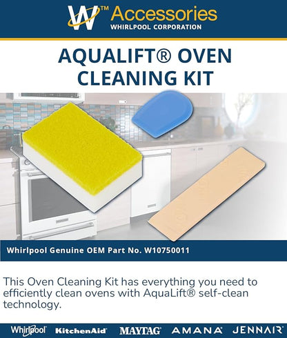 Whirlpool W10750011 Genuine OEM AquaLift® Oven Cleaning Kit, Replaces W10423113RP & W10510627RB