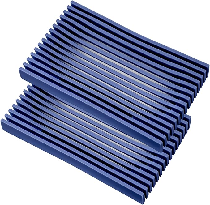 Aoheuo Modern Minimalist Soap Dish (2Pack),Drainage Silicone Soap Holder,5.5 Long by 3.15 Wide,0.55 inches high,Used for Kitchen, Bathroom,and Bar Sink(Blue,Blue)