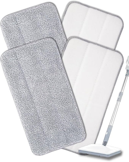 Steam Mop Pads Compatible with Seyola/FEPPO and Others Steam Cleaner for Home, Washable and Reusable Replacement Mop Pads for Floor Cleaning -4 Pack