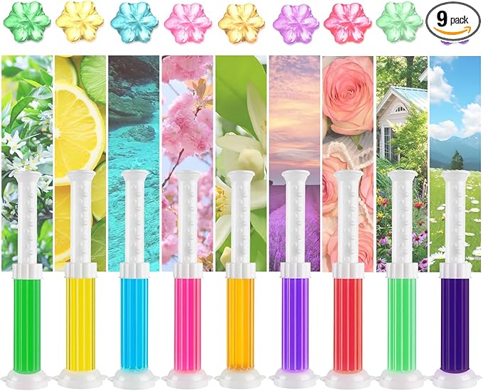 Toilet Bowl Cleaner Gel Stamp Kit, 117 Count, 9 Scents,bathroom Air Freshener (9)