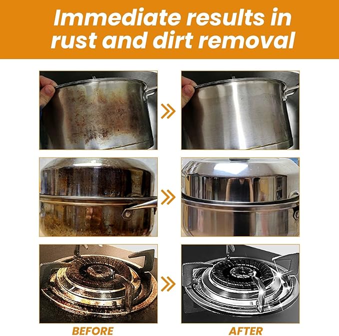 Stainless Steel Scratch Remover for Appliances, Multi-Purpose Scratch Remover Paste for Oven, Sink, Fridge & Cookware, Cleans Grease, Scuffs & Restores Shine (1)