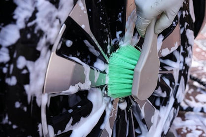 Mr. Detroit - Wheel & Body Brush with Soft PVC Bristles, Durable and Scratch-Free Cleaning Brush for Cars, Trucks, SUVs, Boats, Carpets, Mats