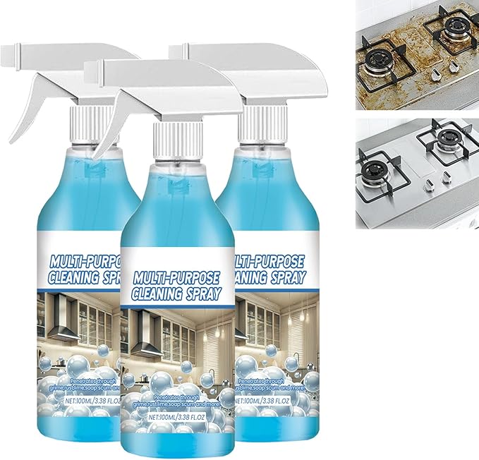 New Multi-Purpose Handheld Degreaser, All Purpose Cleaner Spray, Foam Cleaner for Kitchen, Grime Remover Spray for Home, for Ovens Stoves and Stainless Steel Appliances (3)
