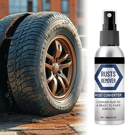 Quick Drying Rust Stain Remover - Metal Rust Remover, Effortless Metal Restoration | Excellent Tarnish Cleaner Spray, 30ml Seamless Kitchen Rust Converter for Utensils, Auto Parts, Tools
