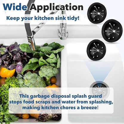 6-Pack Stitokg Garbage Disposal Splash Guard Sink Baffle Cover - with Multi - Function Drain Plugs - Replacement Accessories for Whirlaway, for Waste King, for Sinkmaster & for GE Models
