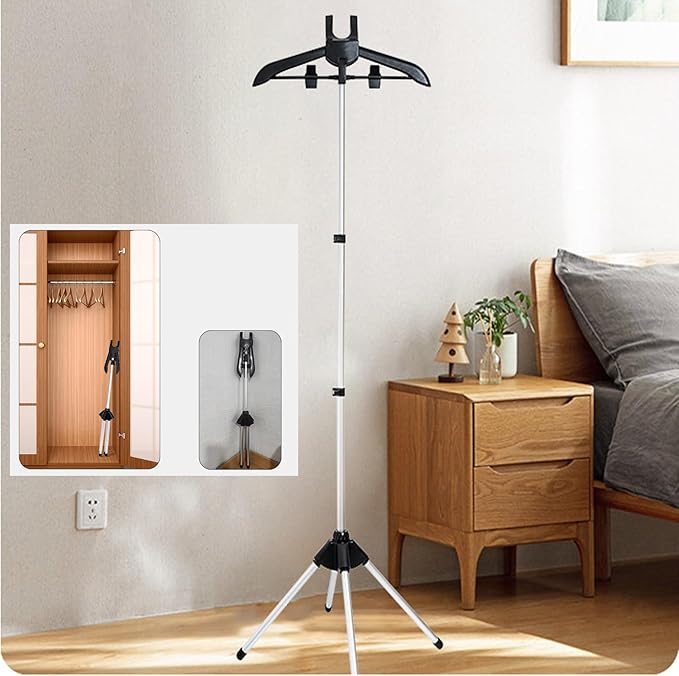 Handheld garment steamer rack,Garment hanger for steaming clothes,Steam rack for clothes,Clothes hanger for steam ironing,Steam stand clothes,Steam iron steamer hanger standing(With Ironing Gloves)