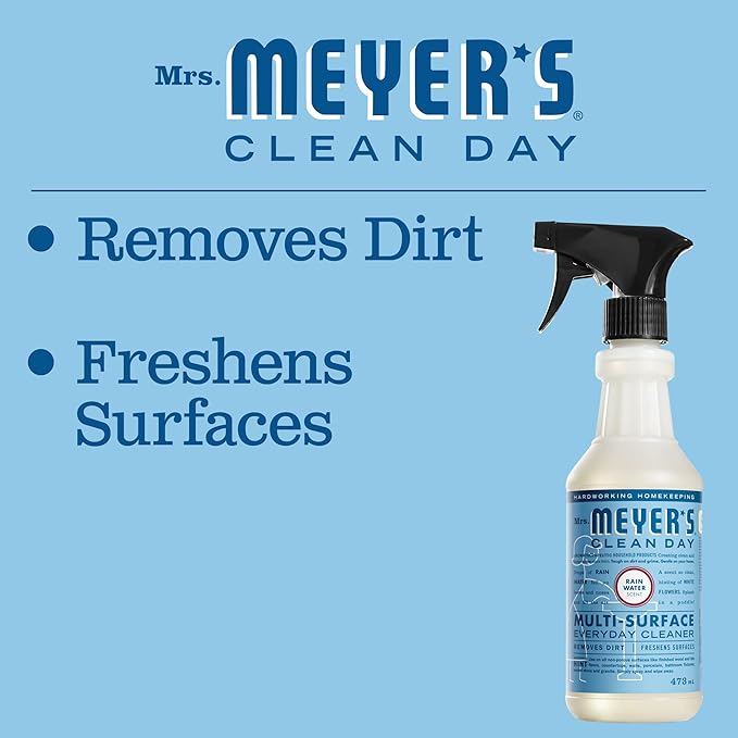 Mrs. MEYER'S CLEAN DAY All-Purpose Cleaner Spray,Rain Water,16 fl. oz,(Pack of 6)