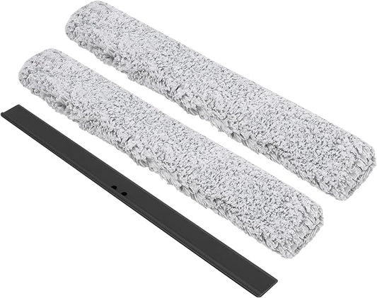 Squeegee Replacement Head for Window Cleaning, Suitable for Windows, Glass Doors, and Mirrors, Shower Scraper Cleaner (Replacement Head Only)