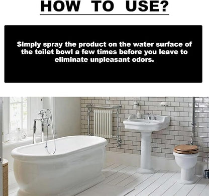 Toilet Spray - Odour Eliminator Spray | 100ml Bathroom Cleaner | Long Lasting Toilet Bowl Freshener For Daily Restroom Deodorizer Apartment Dorm Family Travel Airplane Trash Can College Home