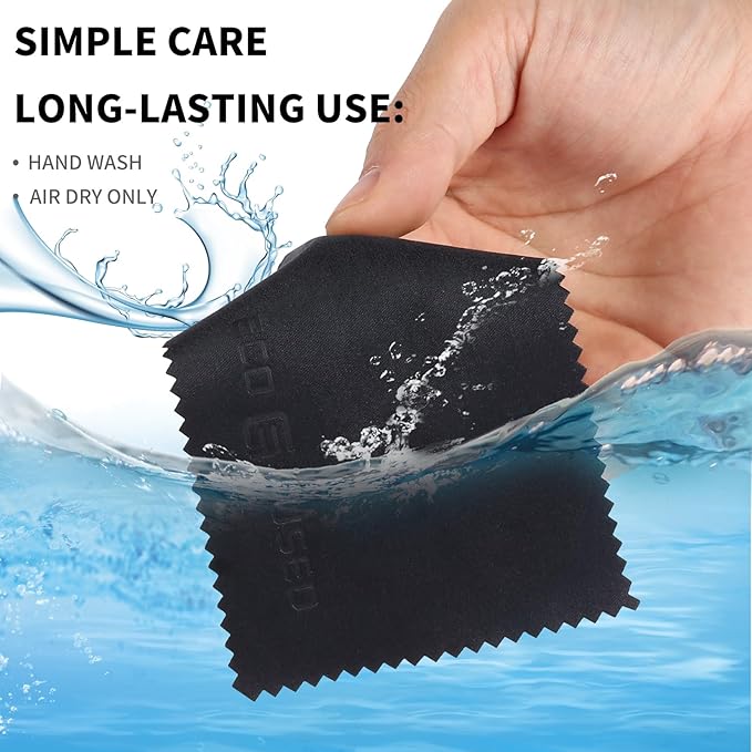 Eco-Fused Microfiber Cleaning Cloths - 50 Pack - (5.5 x 3 inches) for Cleaning Glasses, Spectacles, Camera Lenses, iPad, Tablets, Phones, Smartphones, Laptops, LCD Screens and Other Delicate Surfaces