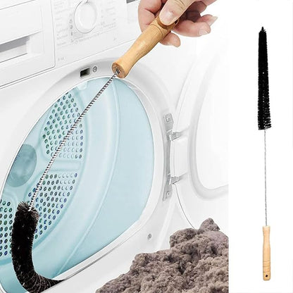 Crevice Cleaning Brush Set,Dryer Vent Trap Cleaner Kit,Flexible lint Remover, Long Coil Brush for Refrigerator Bathroom Kitchens Window Track (1pc)