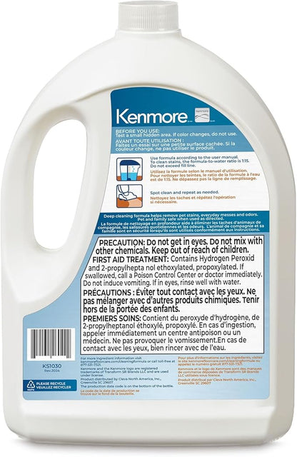 Kenmore KS1030 OXY Carpet Cleaner Professional Cleaning Formula, 64 oz Spot & Stain Shampoo Solution