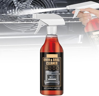 Oven And Grill Cleaner,Stovetop Cleaner,Heavy Duty Oven And Grill Cleaner Spray,For Stovetops, Grates, Stainless Steel- Removes Grease, Burnt-On Food & Grime (1PC)