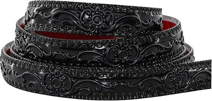 NeatiEase Flexible Molding Trim Wall Trim Self Adhesive, 16.4 Feet Peel and Stick Mirror Frame Border, Waterproof Bathroom Decor, Home Decor (Black)