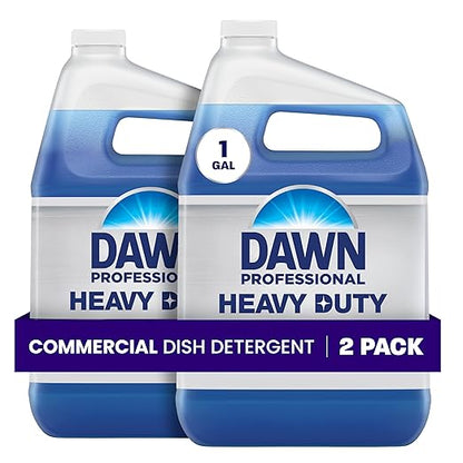 Dawn Professional Heavy Duty Manual Pot and Pan Dish Soap Detergent, 1 Gallon (Case of 2)