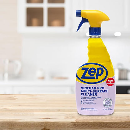 Zep All-Purpose Cleaner with Vinegar Added - 32 Ounces (Case of 4) R48432 - Industrial Grade Cleaner