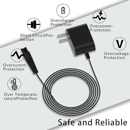Replacement for Voweek Electric Spin Scrubber 9V Charger,Compatible with Voweek SP02/VWS211/ LABIGO LA1 Electric Spin Scrubber Power Cord Charger(1Pcs)