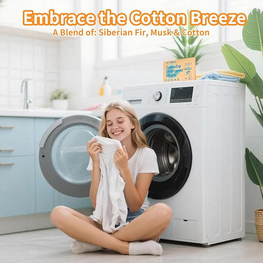 BellaLuce Laundry Detergent Sheets: 1 Home Size (240 Loads, Fresh Linen) & 2 Travel Size (32 Loads, Fresh Linen & Cotton Breeze) | Portable for College, Dorm, Hotel, Family