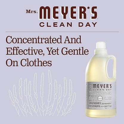 Mrs. Meyer’s Clean Day Lavender Laundry Detergent Concentrated Loads Per Bottle (64 Fl Oz (Pack of 3))