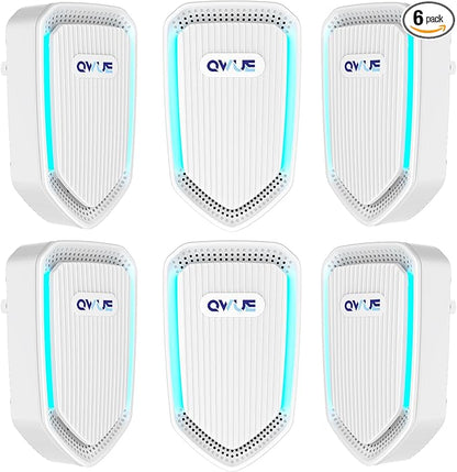 6Pack Air Ionizer Plug In, Filterless Home Negative Air Purifier, Quiet Air Freshener Portable Cleaner for Odors Smoke Dust, Air Purifiers for Home Office, Bedroom, Bathroom